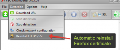 Automatic reinstallation of Firefox certificates